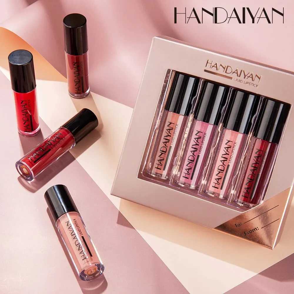 4pcs Lip Gloss Series Makeup Set Suitable for Girls Micro Smooth Lip Gloss Soft Liquid Durable Lip Gloss Set W241101
