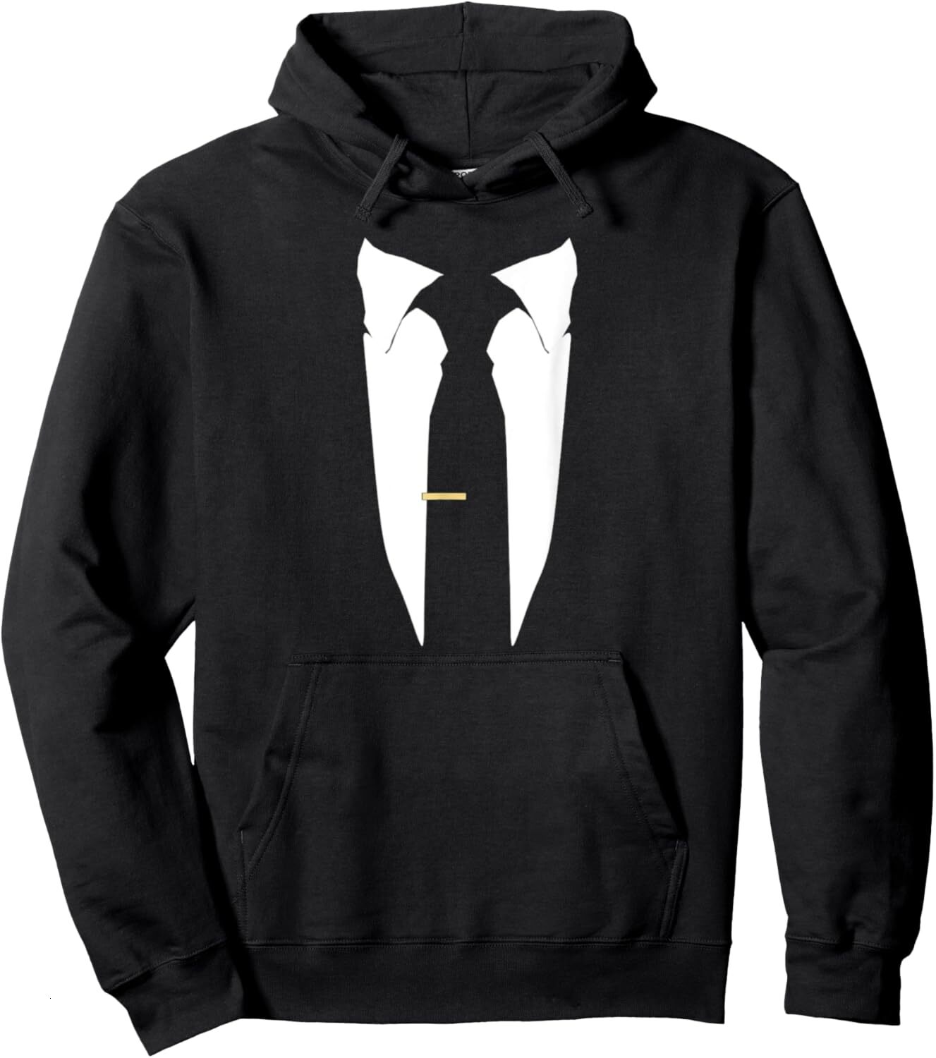 Hoodie for Mens Womens Pullover Hoodie Graphic Hoodies sweatshirt Pullover Pretend to wear a suit Long Sleeve