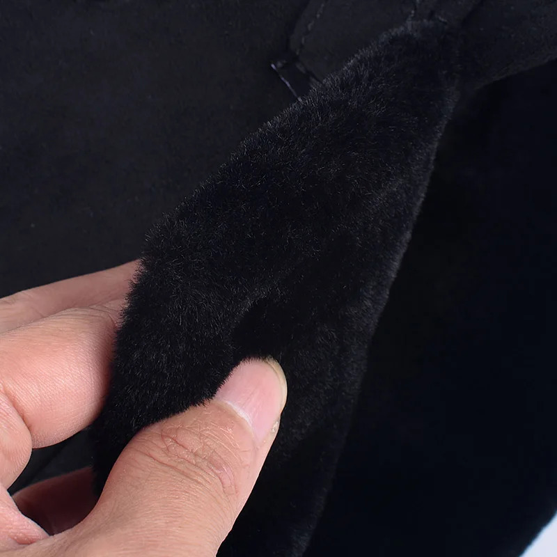 Ushanka Winter Ear Cap Autumn Russian Bomber Hat Mens Outdoor Warm Snow Artificial Fur Hat Dad Pilot Trap Hat 241031