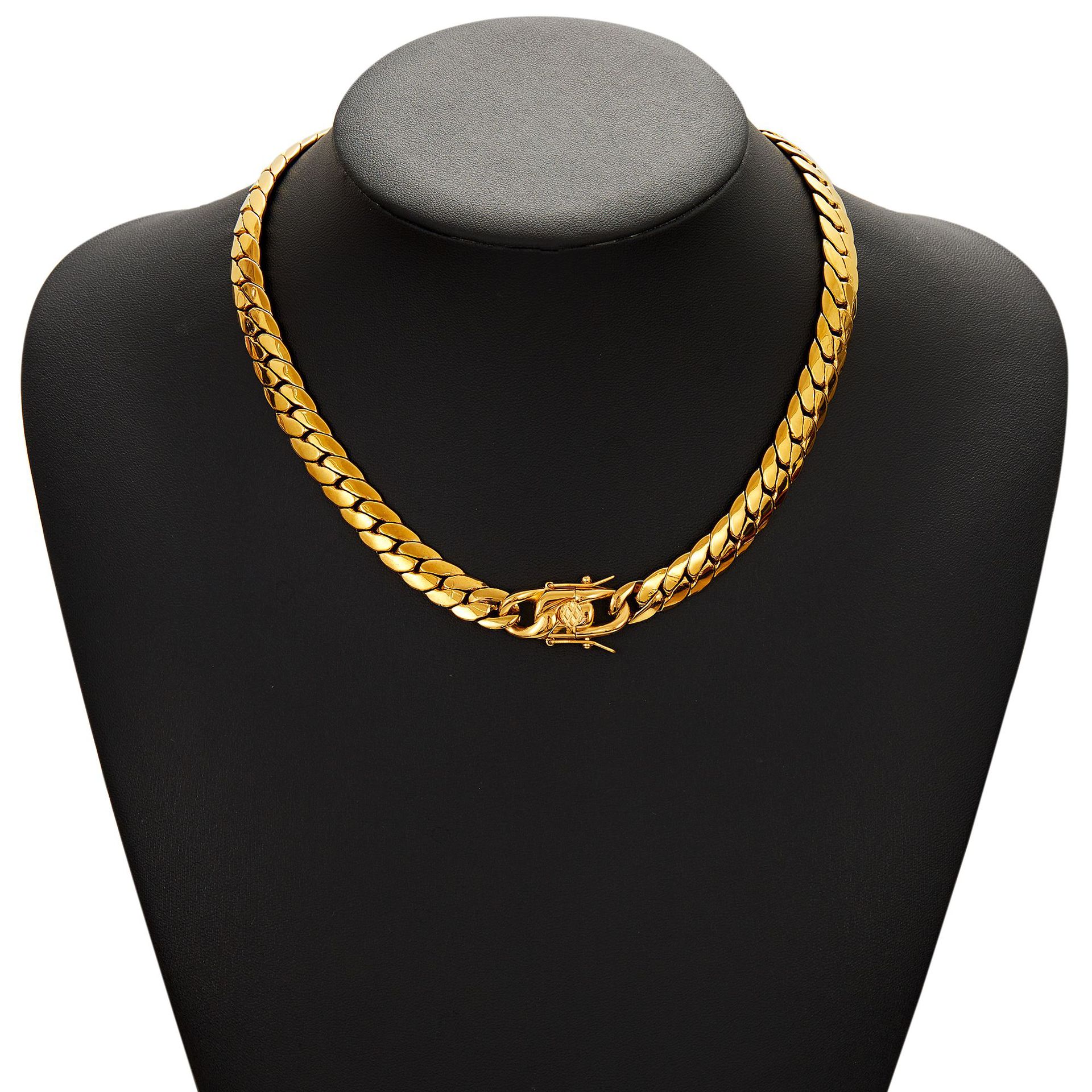 10mm Flat Snake 316L Stainless Steel Miami Cuban Chain Necklace Bracelet Jewelry