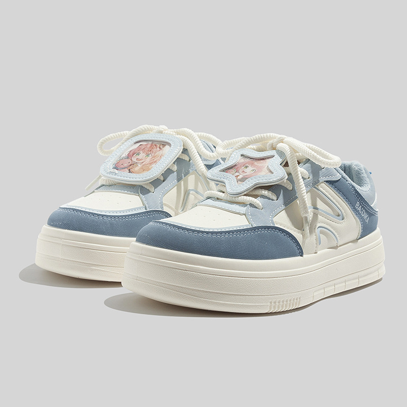 Cartoon Design Fashionable Versatile Velvet Casual Board Shoes