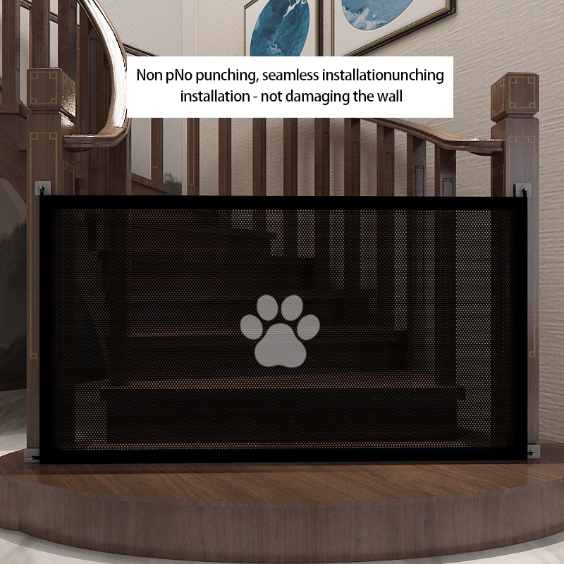 Dog Fence No Perforation Pet Partition Fence Portable Folding Barrier Safety Protection Net Amazon Hot selling