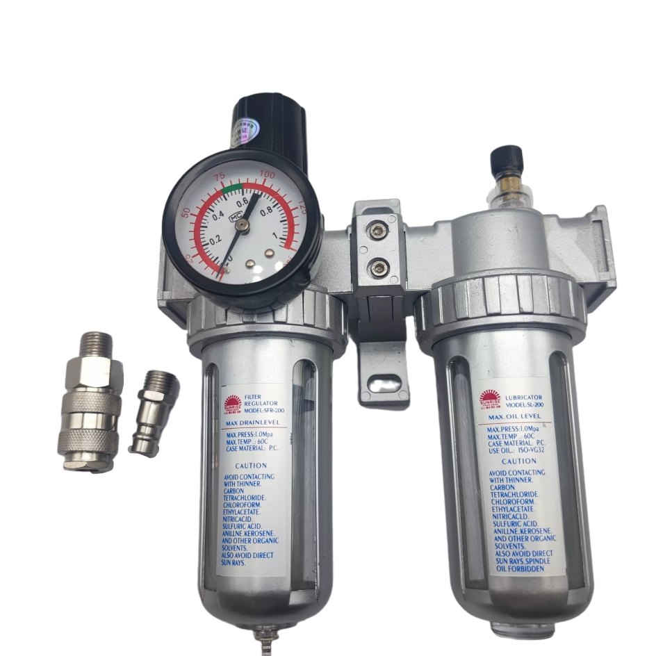 SFC-400 SFC-300 SFC-200 Air Compressor Air Filter Regulator Oil Water Separator Trap Filter Regulator Valve Automatic Drain