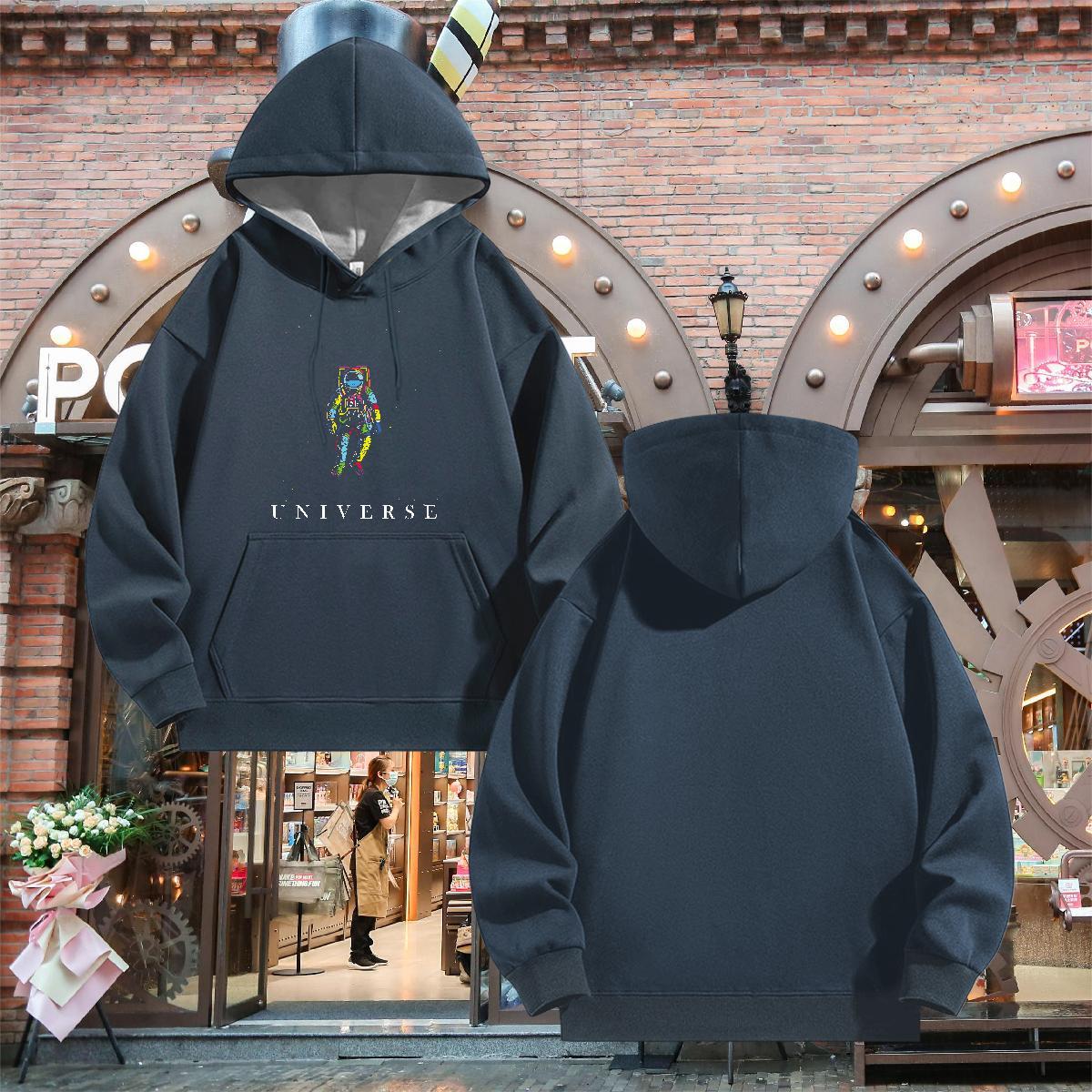 Factory Direct Men's Hooded Sweatshirt Breathable Long Sleeve Cool Design Hoodie Pullover US Plus Size Pullover Hoodie Hip Hop Warm Fleece