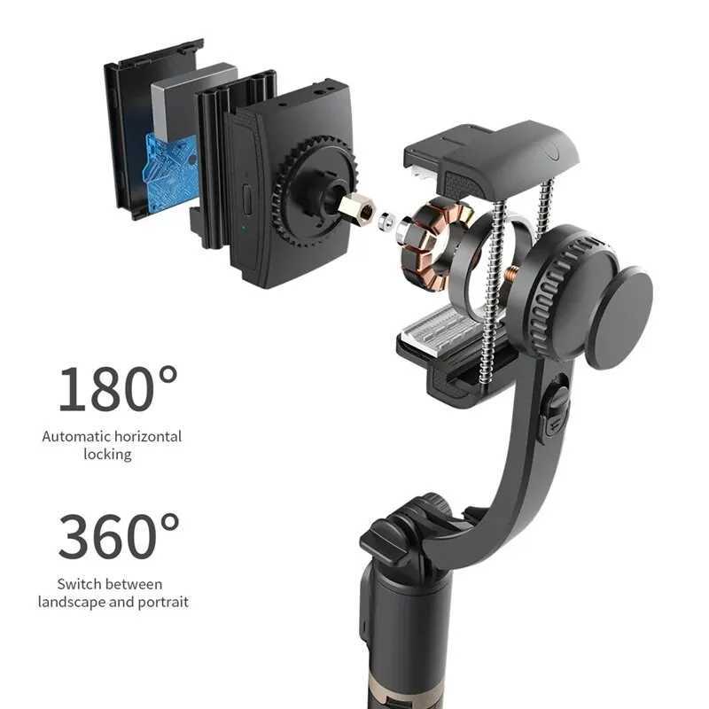 Handheld Gimbal Stabilisateur Estabilizador Selfie Stick Smartphone Action Kameralar Tripod For Live Broadcast TikTokLX241102