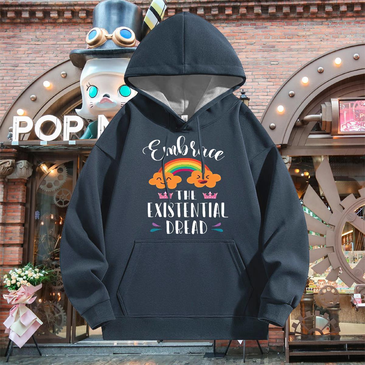 2024 DIY Men's Hooded Sweatshirt Breathable Unisex Hoodie for Man Woman Custom Anime Tops Home Outdoor Thick Fleece