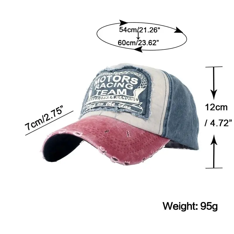 Fashionable Outdoor Sun Cap Visor Patch Color Matching Letter new 2025 Wash Cloth Coated Baseball Cap