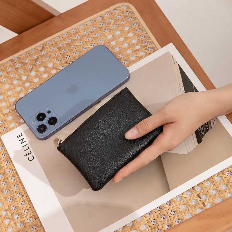 Unisex New Lihi Pattern Simple Coin Purse Ultra-thin Short Card Coin Key Storage BagXJ241111