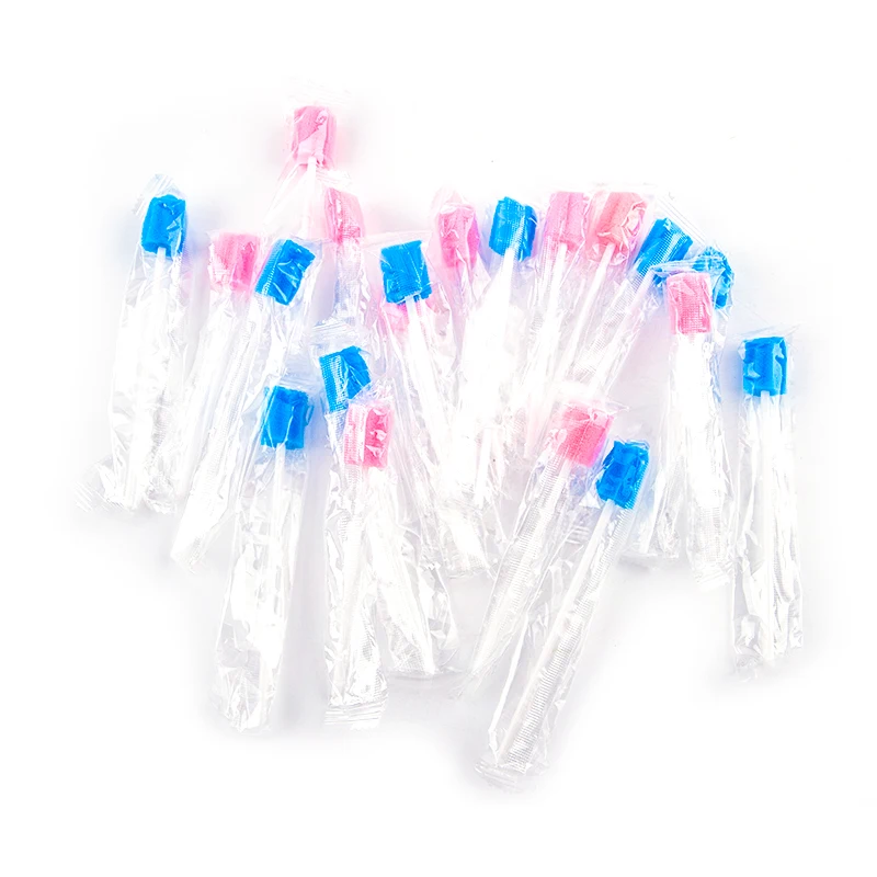 100pcs Disposable Oral Care Sponge Swab Tooth Cleaning Mouth Swabs With Stick