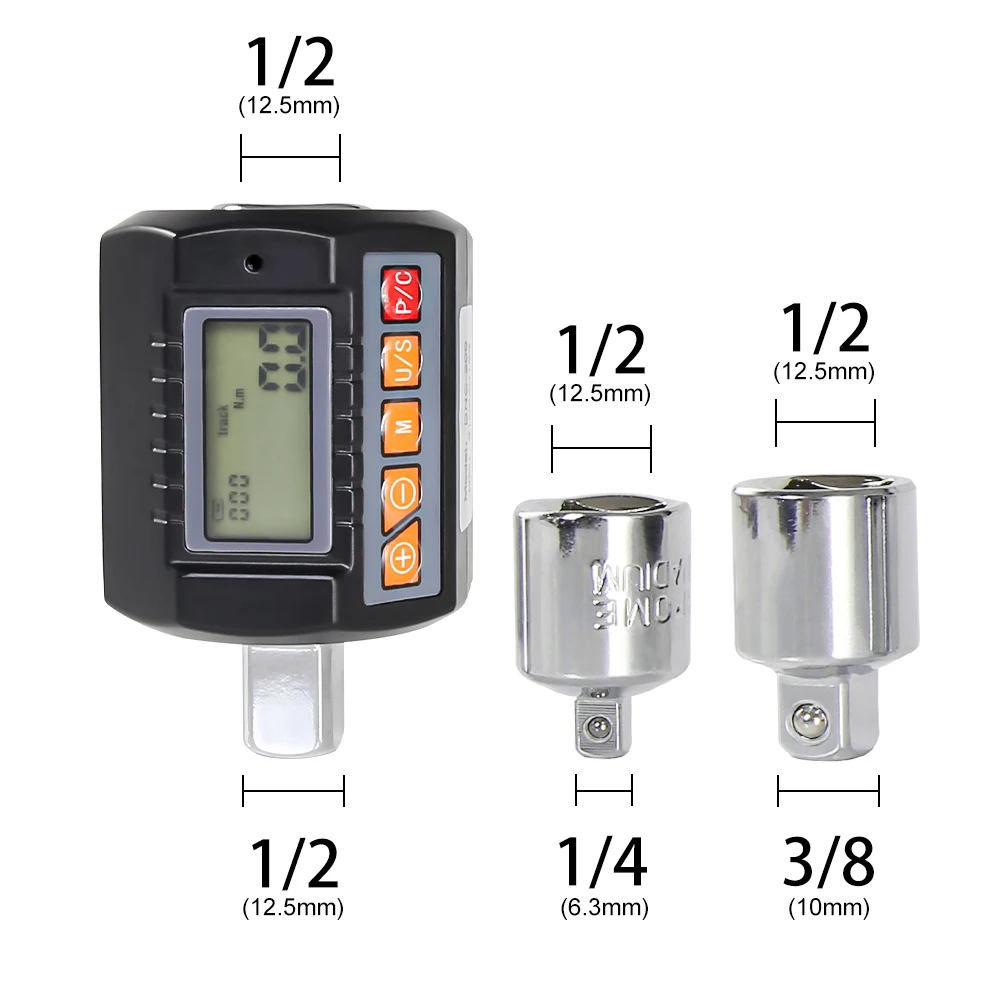 ALLSOME Adjustable 1/2 Digital Torque 2025 Gauge for new Bicycle Car Repair Digital Torque Adapter Electronic Torque Meter Hand Tools