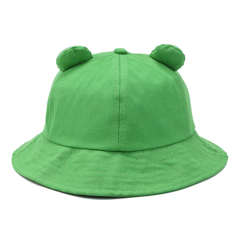 Frog new Bucket Hat Women Summer Autumn Plain Female Panama 2025 Beach Fishing Hiking Fisherman Cap Sunscreen Women Sunhat