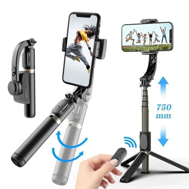 Handheld Gimbal Stabilisateur Estabilizador Selfie Stick Smartphone Action Kameralar Tripod For Live Broadcast TikTokLX241102