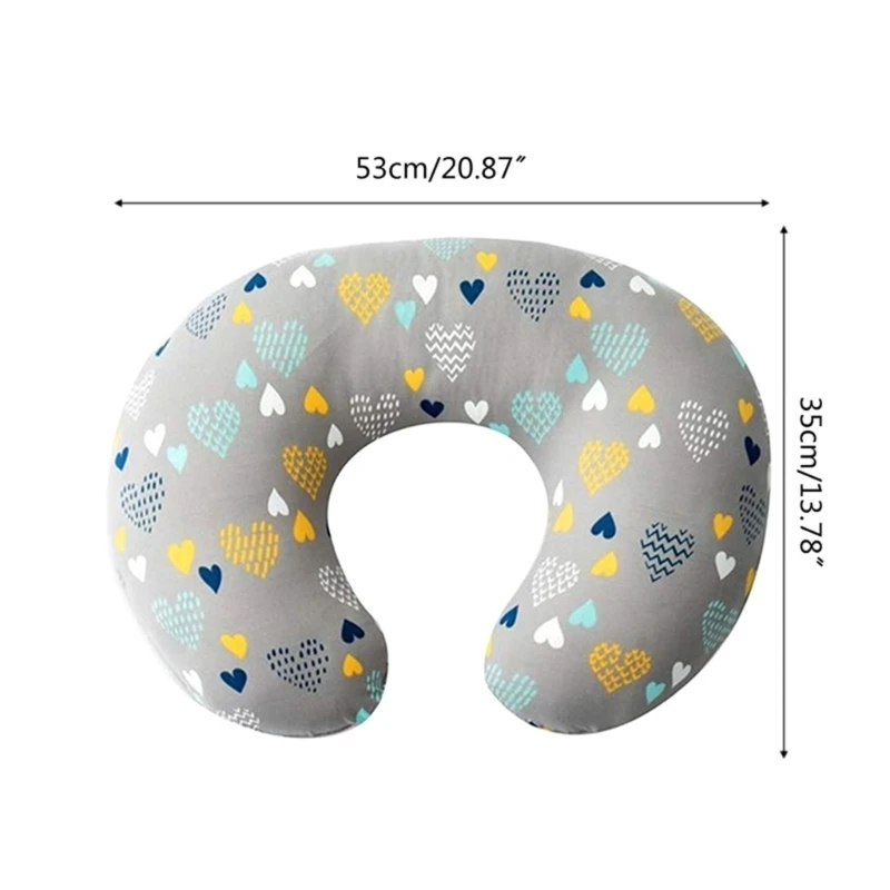 Breastfeeding Pillow Cover Removable U-Shape Nursing Pillow Slipcover for Babies