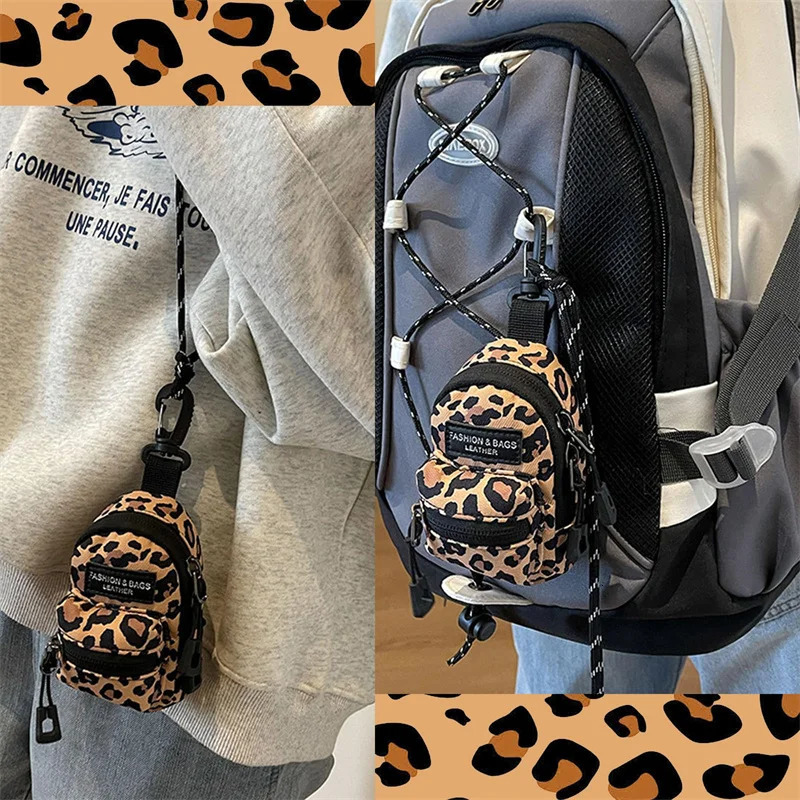 Mini Coin Purses Men Women Couples Crossbody Bag Portable Wallets Earphone Key Shoulder Bags Hip Hop Casual Allmatch est 241029