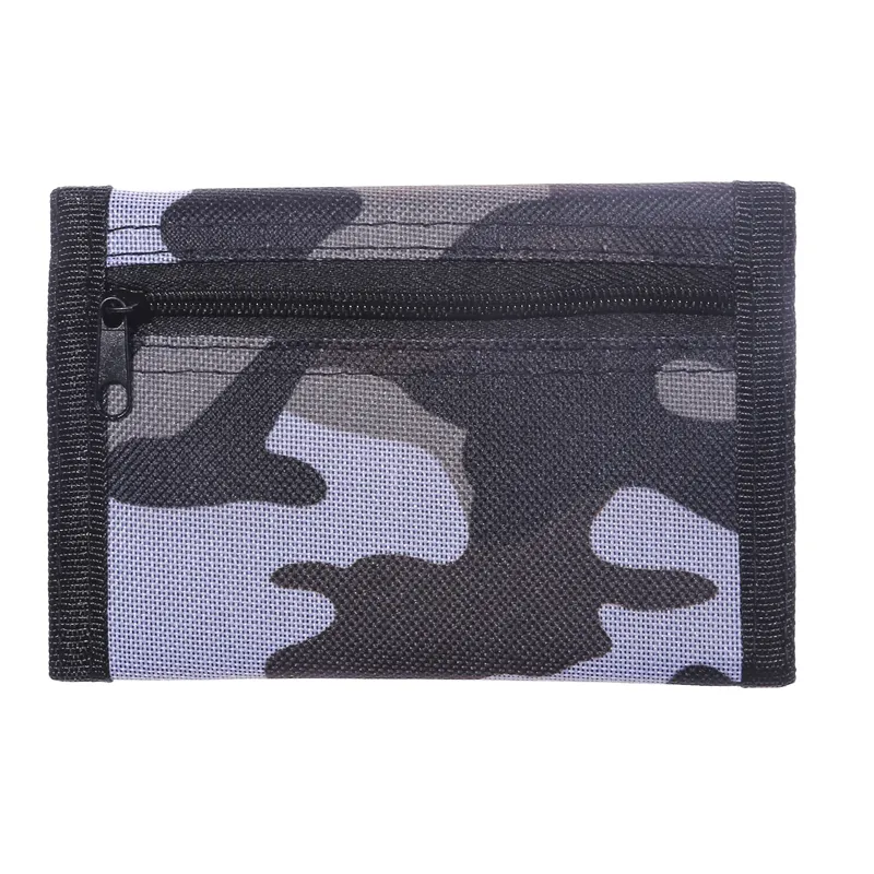 Men Trifold Wallets Women Short Coin Purses Casual Canvas Fabric Young Novelty Money Bags Male Card Holder With ID Window