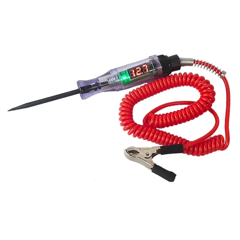 Car Truck Voltage Circuit Tester 2025 Digital Display Long Probe Pen Light Bulb new Automobile Diagnostic Tools Auto Repair 3-48V 5-90V