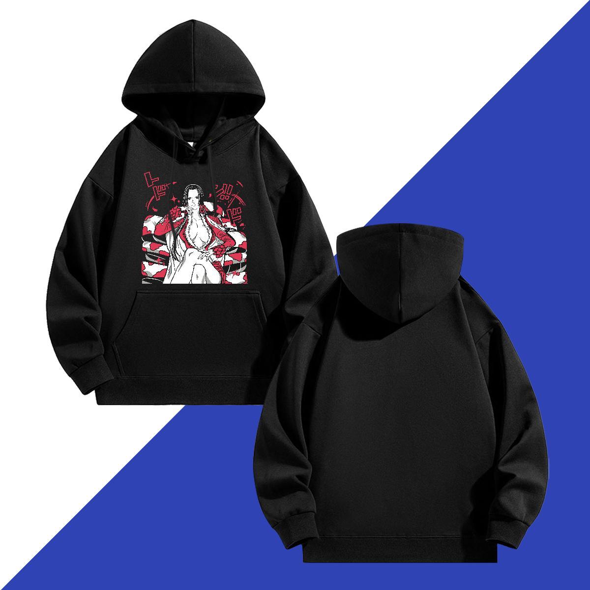 New Men Sweatshirt hoodie Anime Printing Street High Quality Men Hoodie Drawstring Long Sleeve Custom Print Plus Size Top Hoody Cotton 350g