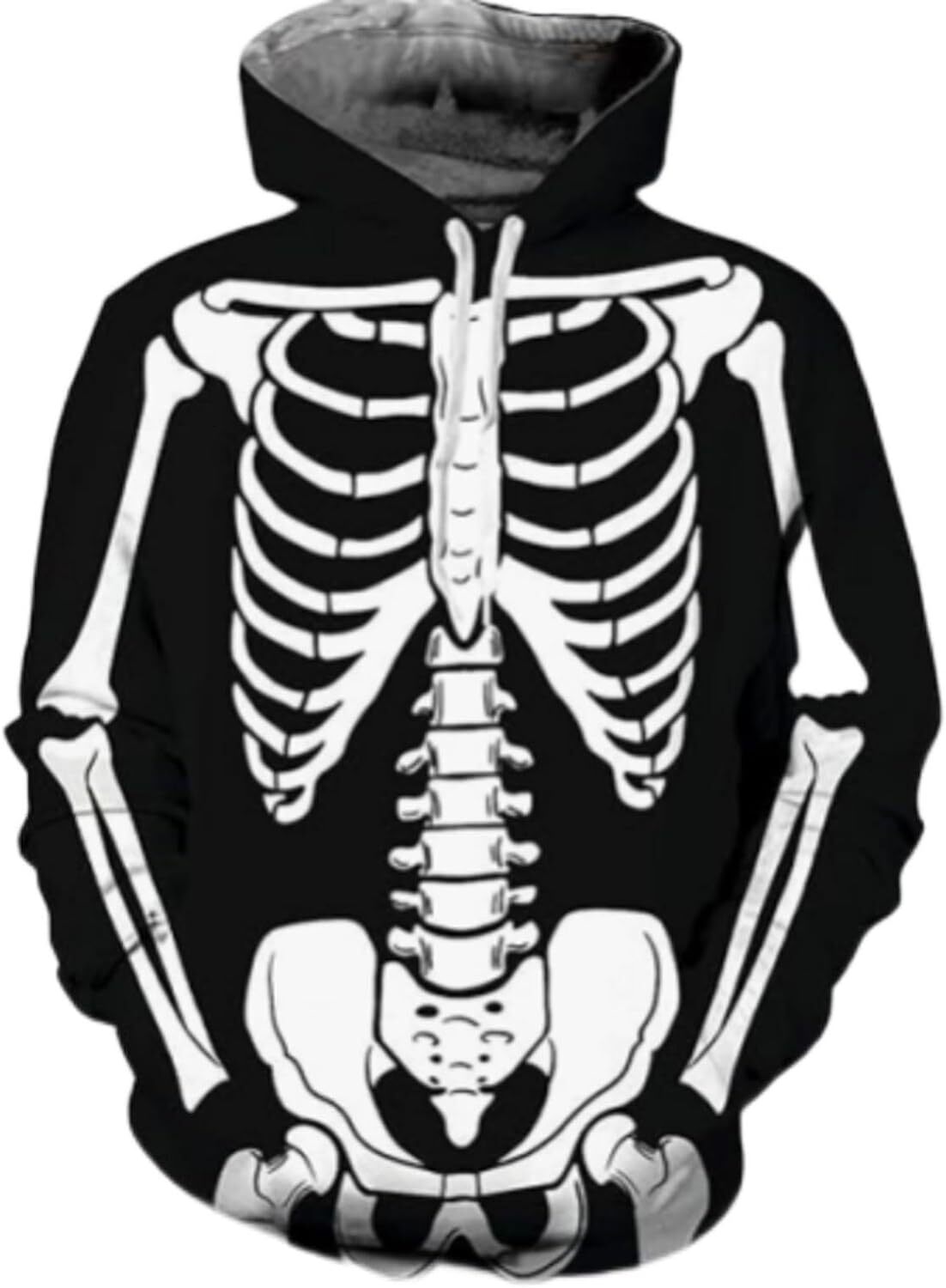 Men's hoodie Women's unisex novelty hoodie Interesting personalized printed bone rack fashion hoodie Picture hoodie Sweatshirt pullover Long