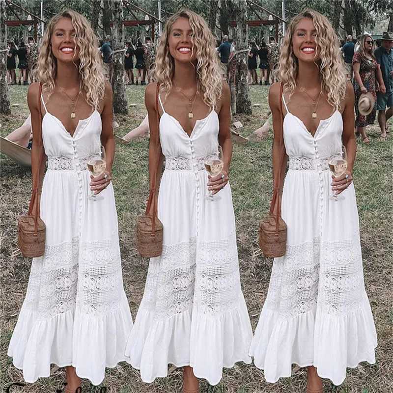 Urban Sexy Dresses Newly arrived fashionable womens Maxi long dress Bodycon Beach Bohemian holiday cocktail party Sundress Y240402