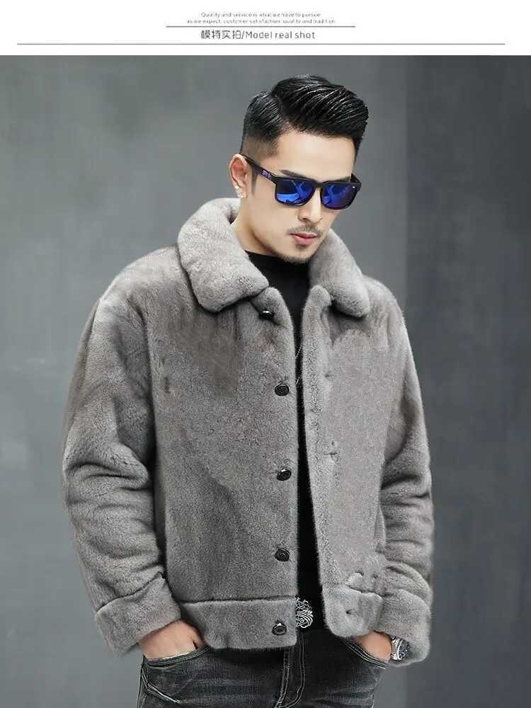 Winter and Autumn Long Thick Warm Fluffy Parka Soft Faux Fur Coat Male Long Sleeve Plus Size Korean Jacket Fashion Men Z80XJ241102