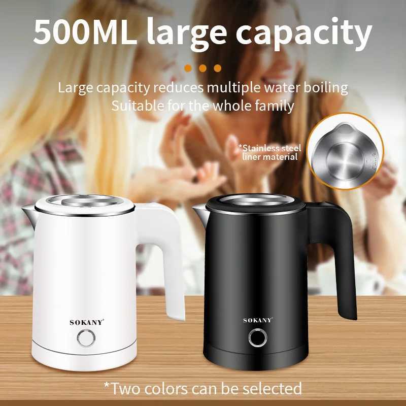 0.5L stainless steel electric kettle used for double-layer heat-resistant wall automatic safety automatic closing and drying protection 120V/2000W Y24