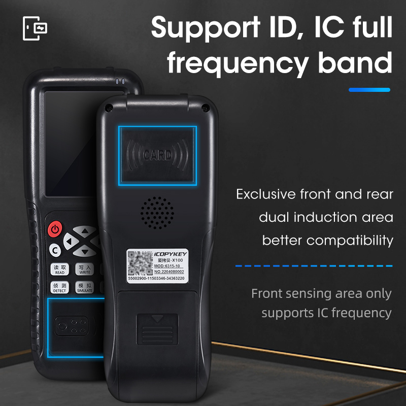 RFID Reader Writer Key Card Programmer Decoder Duplicator NFC Copier Free Software mobile APP Decoding