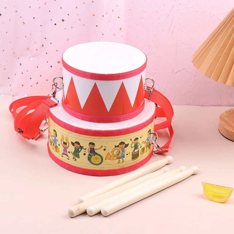 Drum Wood Kids Early Educational Musical Instrument For Children 2025 Baby new Toys Beat Instrument Hand Drum Toys