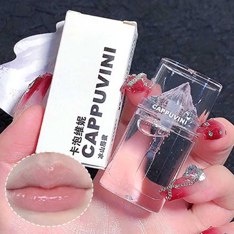 Iceberg Lip Glaze moisturizing water mirror moisturizing toot lipstick is not easy to stick cup colorless lipstick W241101