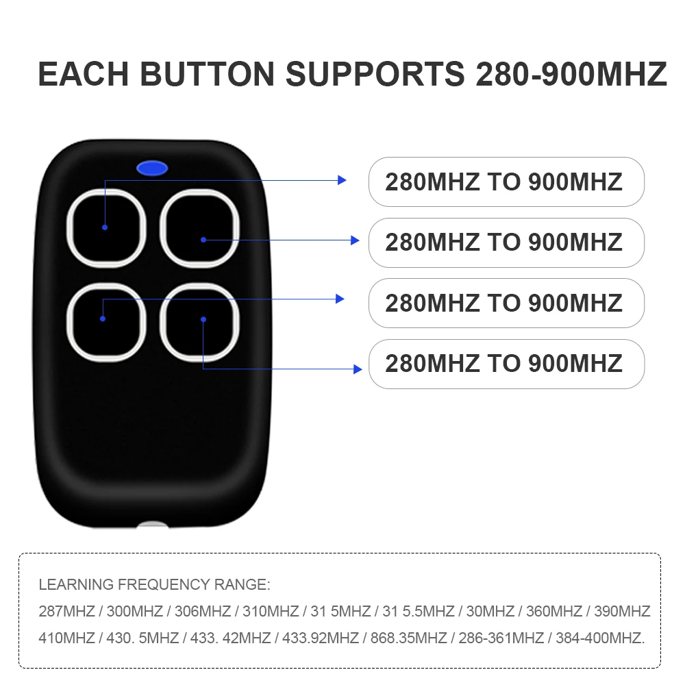 Clone Garage Door Remote Marantec 868 MHz new / 433MHz For Digital D302 D304 D313 433 D323 D382 D384 131 2025 868 Command 211 212 214 221
