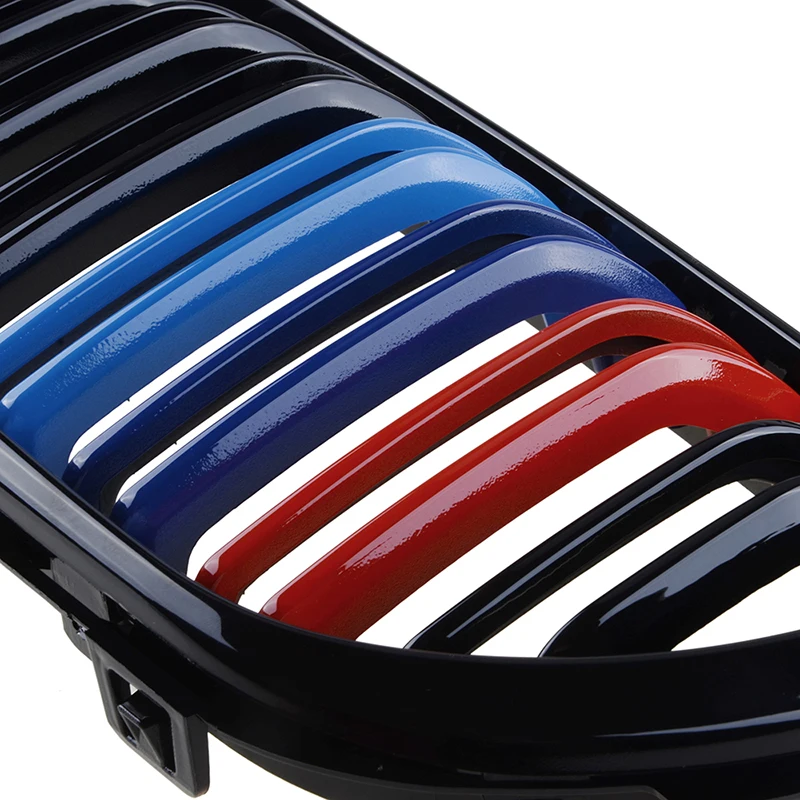 Rhyming Front Bumper Kidney Grille Double Slat Racing Grill Fit For 1 Series F20 F21 Lci 120i 2015 2016 2017 Car Accessories