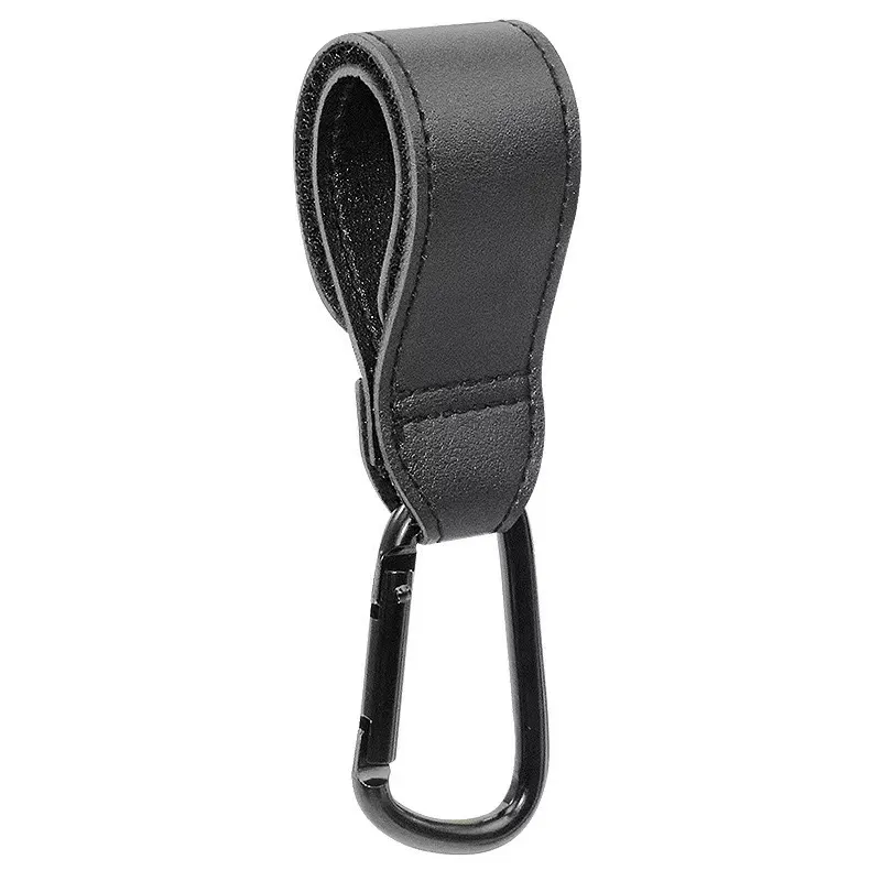 1PC PU Leather Baby Bag Stroller Hook Rotatable Cart Organizer Metal Pram Hook Pram Rotate 360 Degree Stroller Accessories