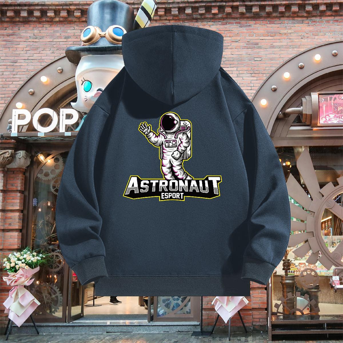 DIY Customized Man Hoodie Hooded Collar Long Sleeves High Quality Men Clothes Hoodie Black Khaki Blue Tops Hoody Daily Outfit Thick Fleece