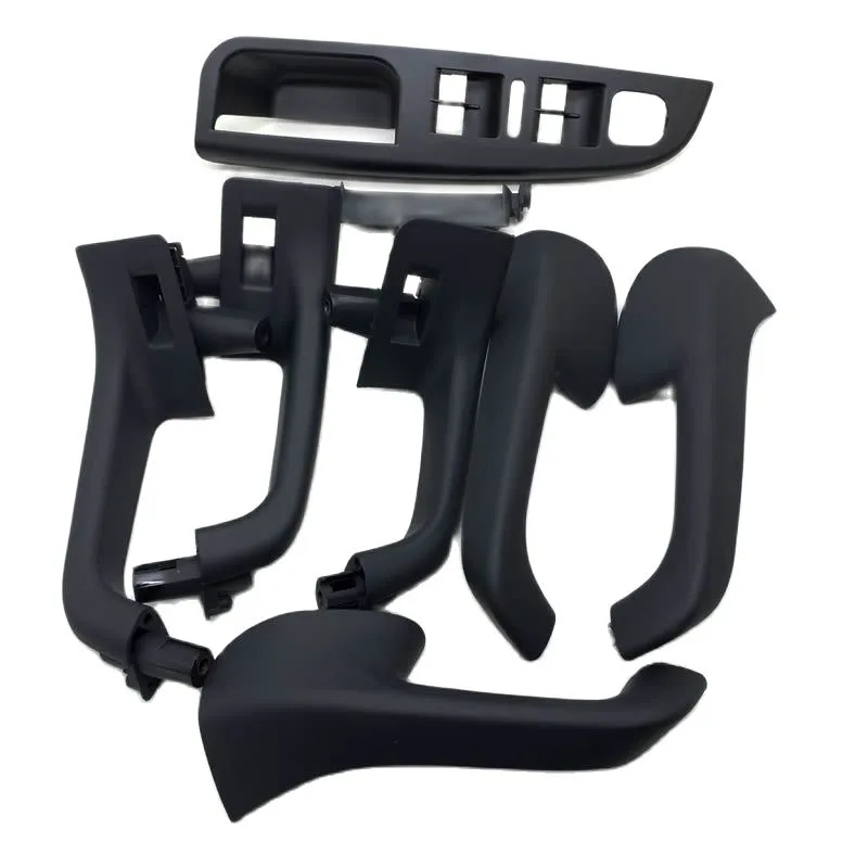 Black Color Interior Door Handle Grab Cover Set For VW Golf 5 GTi MK5 Jetta MK5