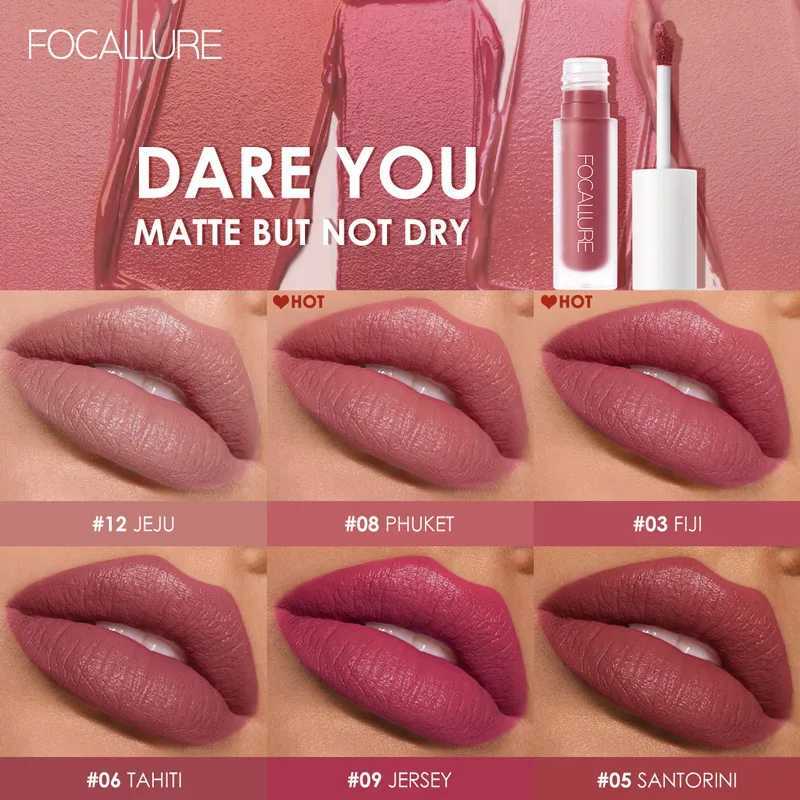 FOCALLURE Matte Velvet Liquid lipstick Waterproof Stick Free Lip Color Moisturizing Light lipstick Cosmetics W241101