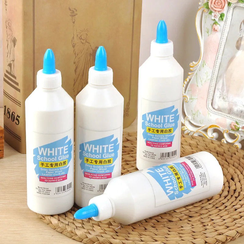 250ML Safe Non-toxi Liquid White Glue Student Kinds Handwork DIY Paper Adhesive Stationery Store School Office Supply Tool GL71