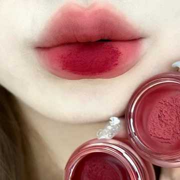 4-color velvet matte canned lip balm waterproof durable non stick cup soft silk texture coloring lip gloss Korean cosmetics and makeup W241101