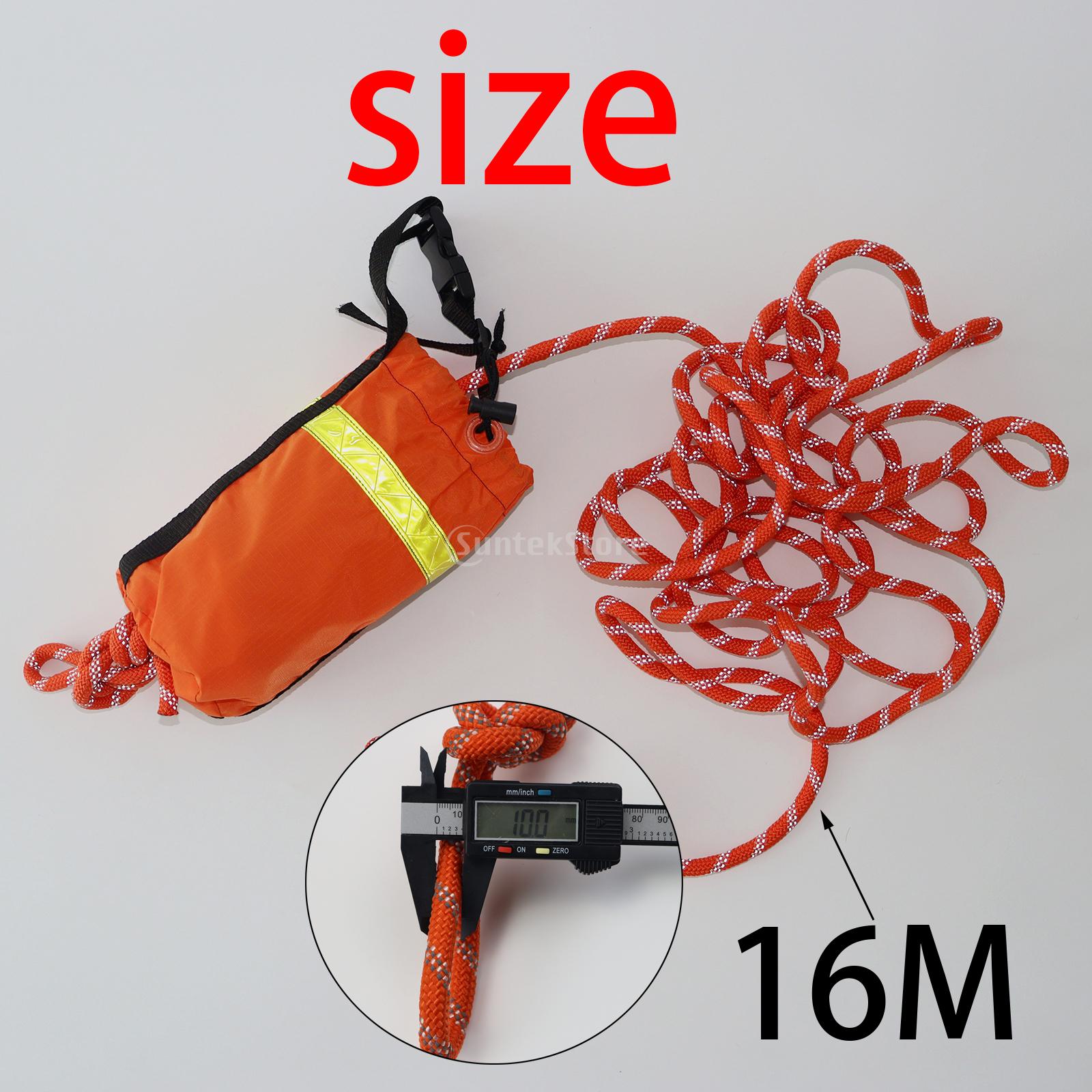 2023 HOT 16m/21m/31m Kayak Reflective new 2025 Throwline Water Rescue Safe Throw Bag Floating Rope Rescue Throw Bag with Rope