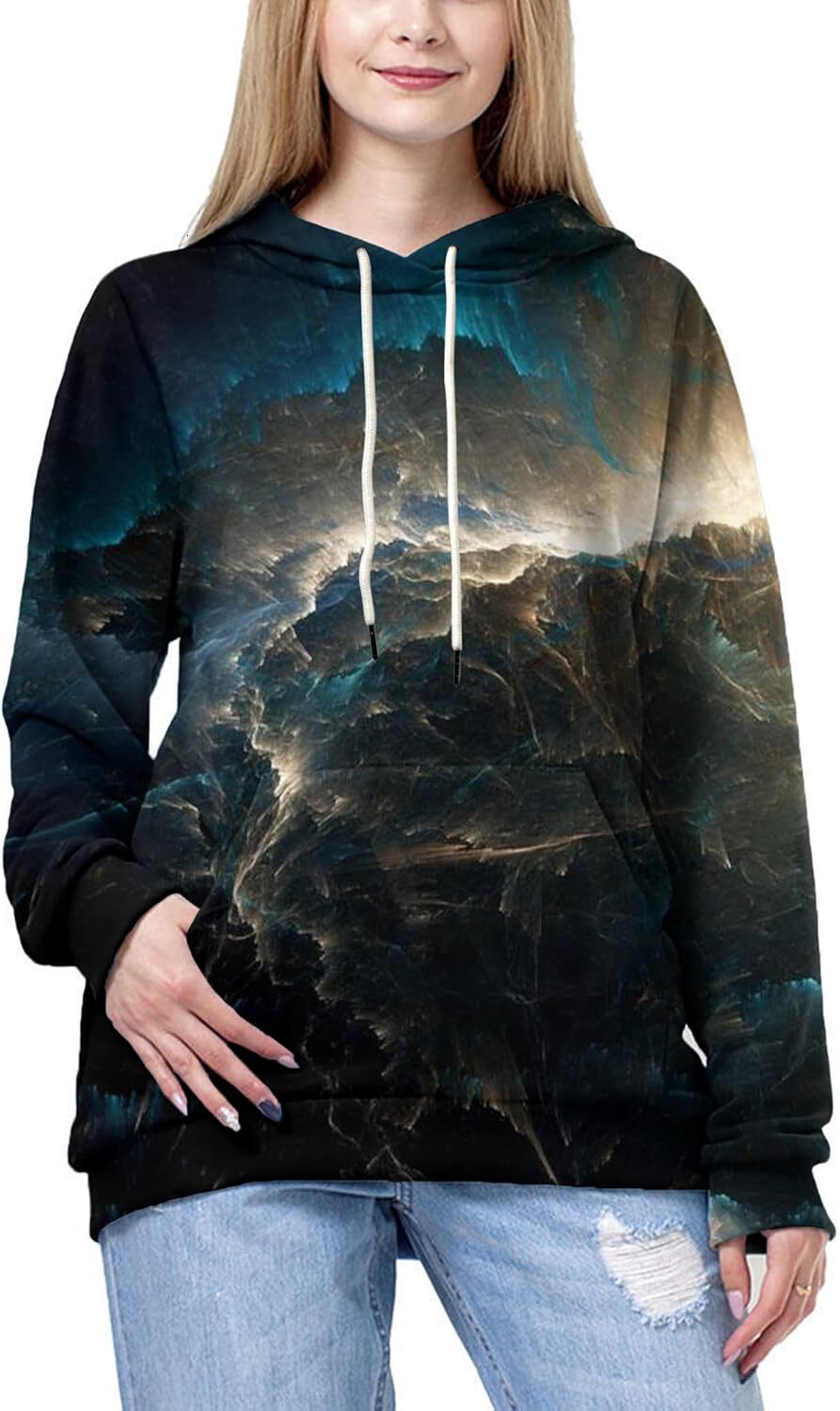Hoodie for Mens Womens Unisex 3D Printed Hooded Sweatshirt Casual Pullover Hoodie with Big Pockets Kyushu Graphic Hoodies sweatshirt Pullover Long Sle