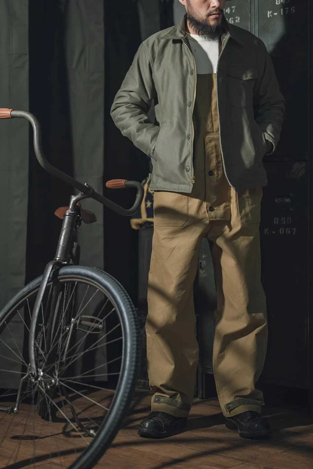 Red Bronson USN A-2 Deck Jacket Cold Weather Retro Military Jacket A2 N1 W241102