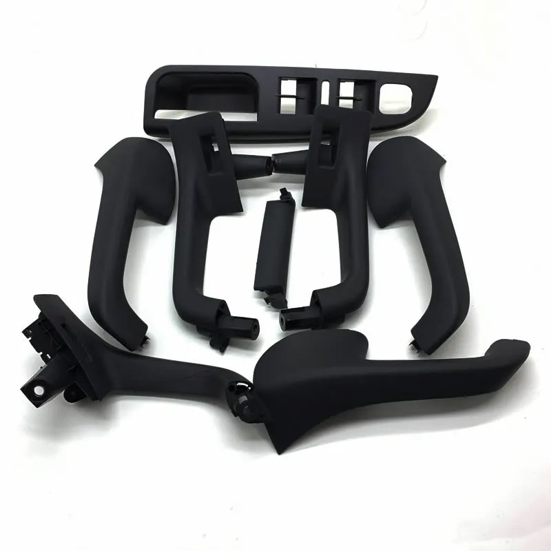 Black Color Interior Door Handle Grab Cover Set For VW Golf 5 GTi MK5 Jetta MK5