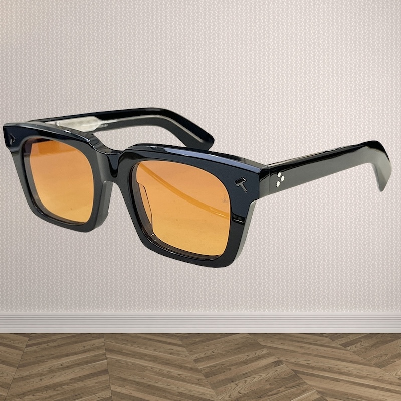 QUENTIN Acetate Sunglasses Designer 50-22 Handmade TOP Quality High Square Glasses Retro Vintage Frame for Men Driving Women Optical Handcrafted in Ja
