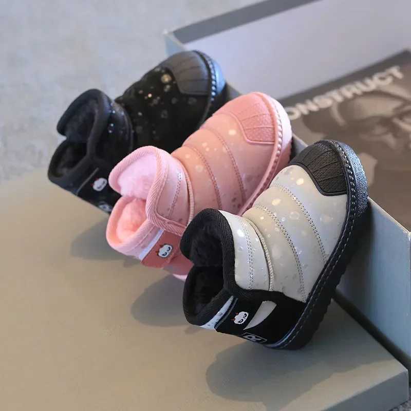 Winter new childrens cotton shoes boys aprons waterproof and warm snow boots childrens fashionable and casual new shoes M241102