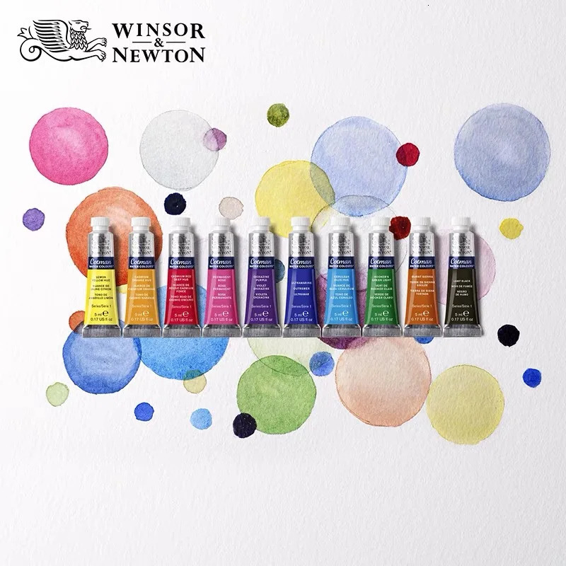 Winsor ton Cotman Watercolor Paint Set 10/20 Colors 5ml 0.17-oz Aluminum Tubes Beginners Aquarela Painting Art Supplies 240318