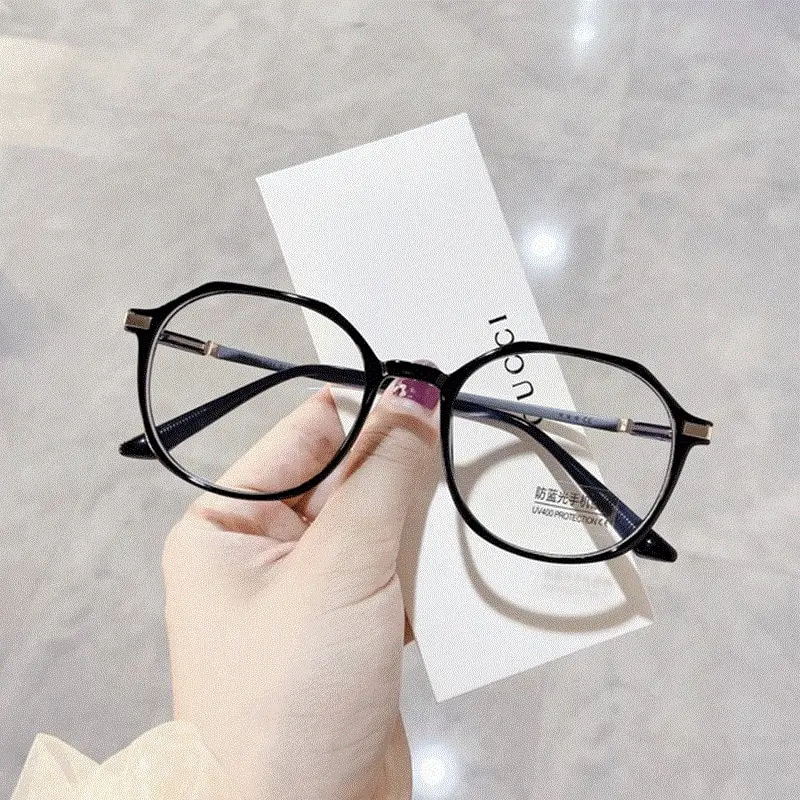 Transparent Computer Glasses Frame Women And Men Anti Blue Light 2025 Round Glasses new Blackout Glasses Optical Glasses Lenses