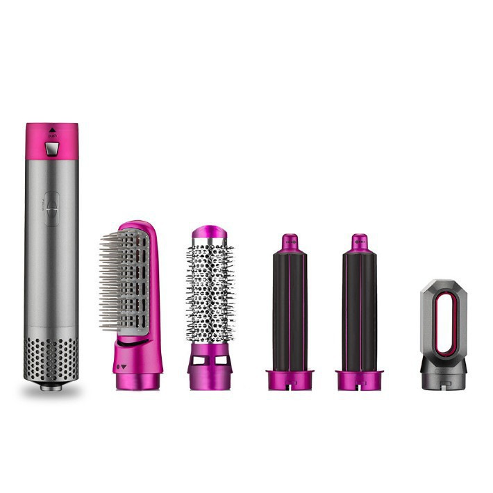 Curg Irons 7 In 1 Rotating Curler Comb Brush Dryers For Styg Tool Multi-Functional Hair Dryer