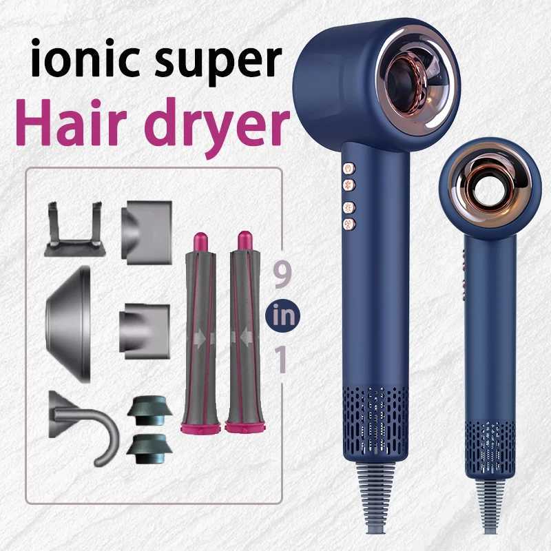 Hair Dryers Leafless Super Hair dryer Professional dryer Salon type household appliance negative ion dryer 240401