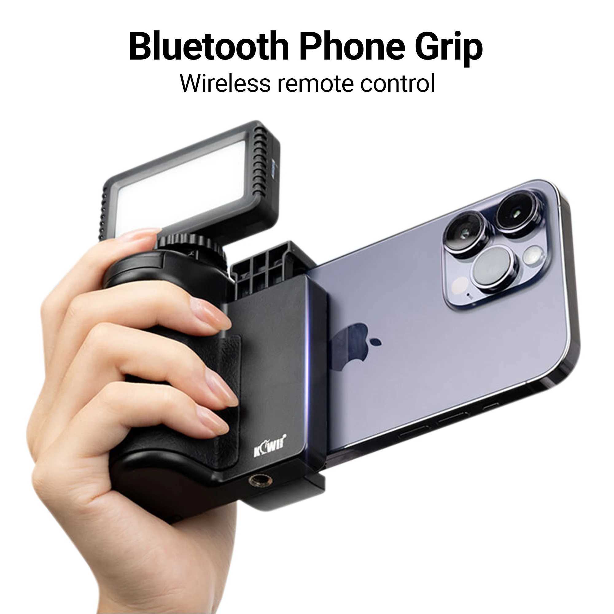 Wireless Remote Phone Grip Handheld Snapgrip iPhone Camera Hand Grip With Shutter 1/4 Screw for iPhone 15 Selfie Stick TripodLX241102