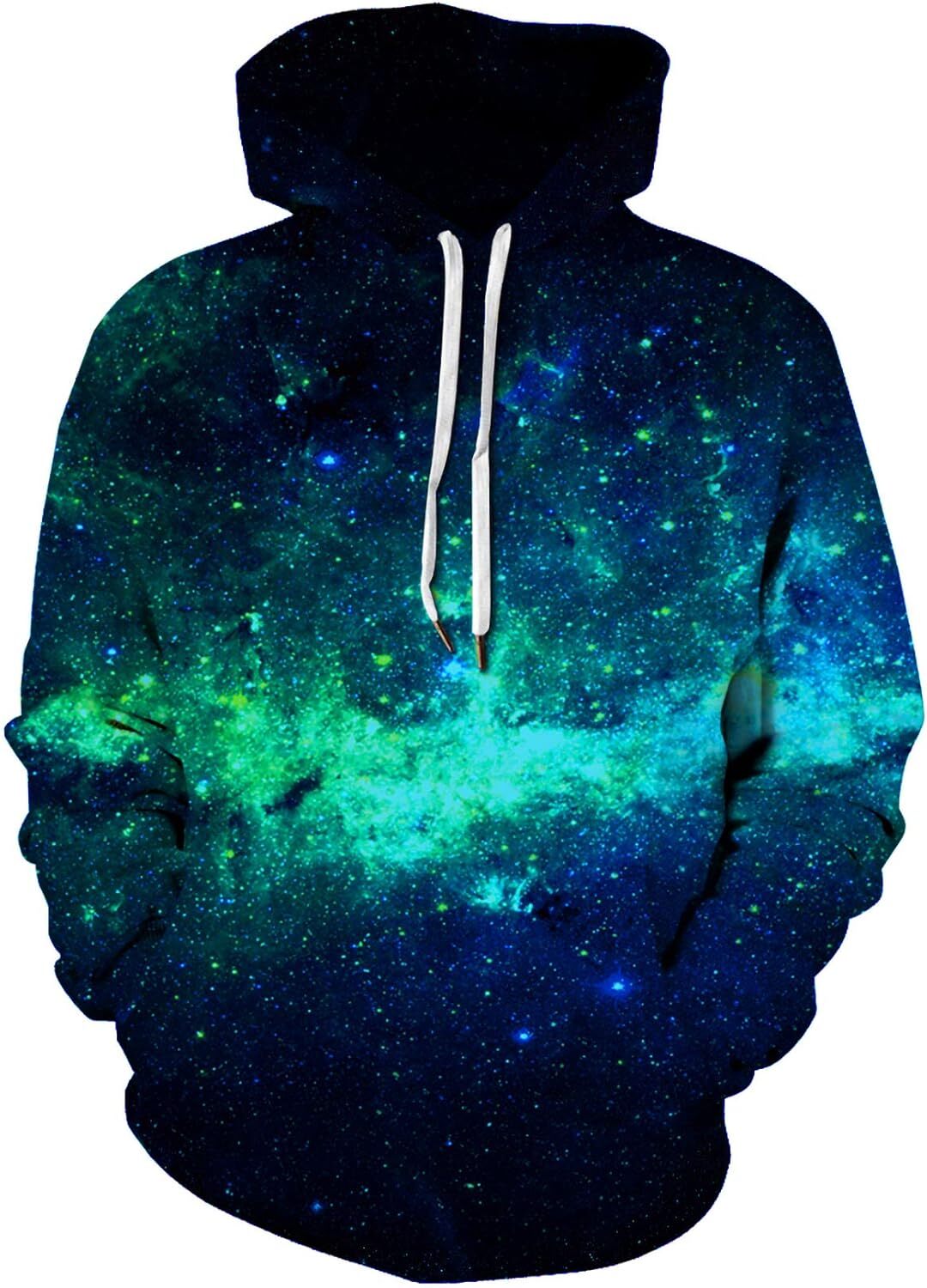 Hoodie for Mens Womens Unisex Hoodies Novelty Print 3D Patternv Hooded Pullover Sweatshirt with Firefly sky Pocket Graphic Hoodies sweatshirt Pullover