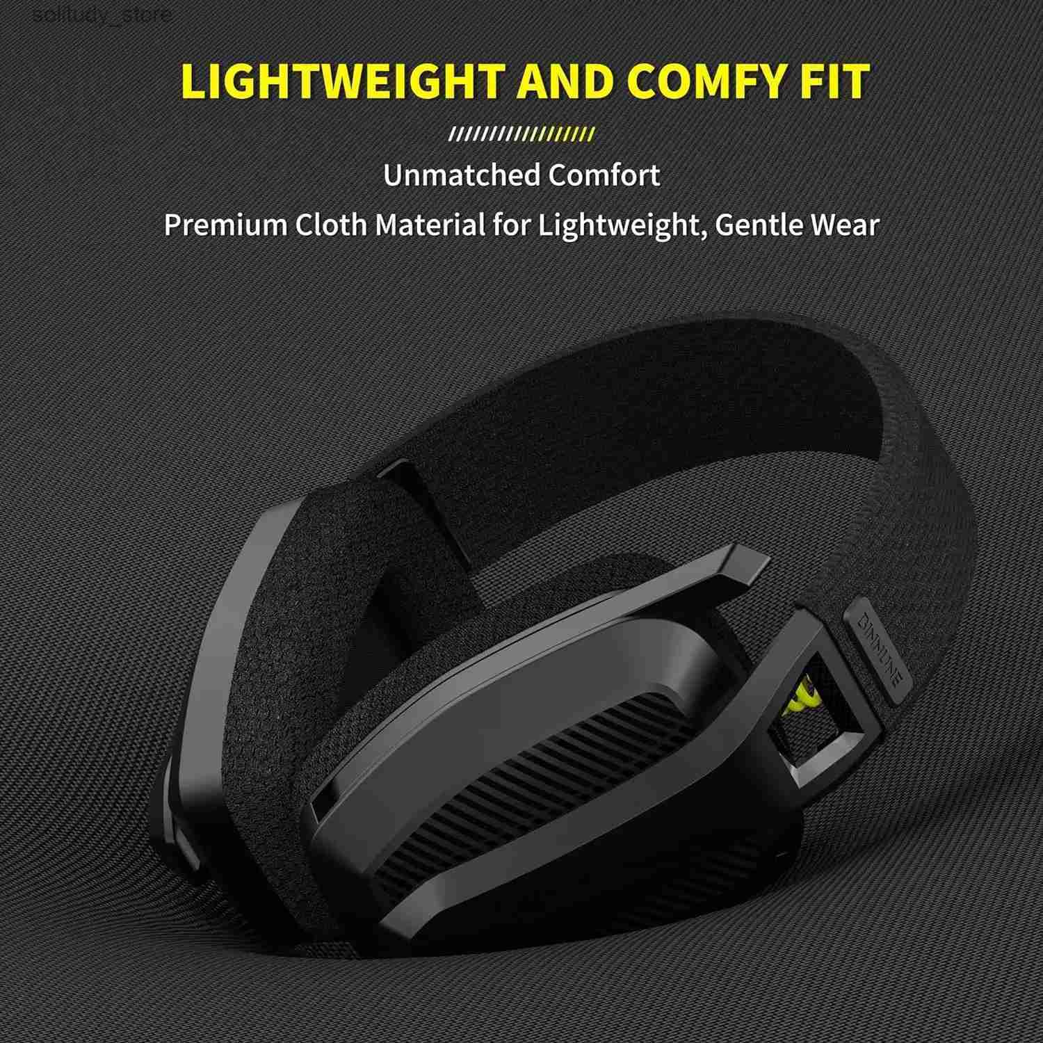 Cell Phone Earphones BINNUNE BW06 2.4G wireless gaming headset with flip ENC microphone suitable for PC and gaming console dual-mode Bluetooth earphon