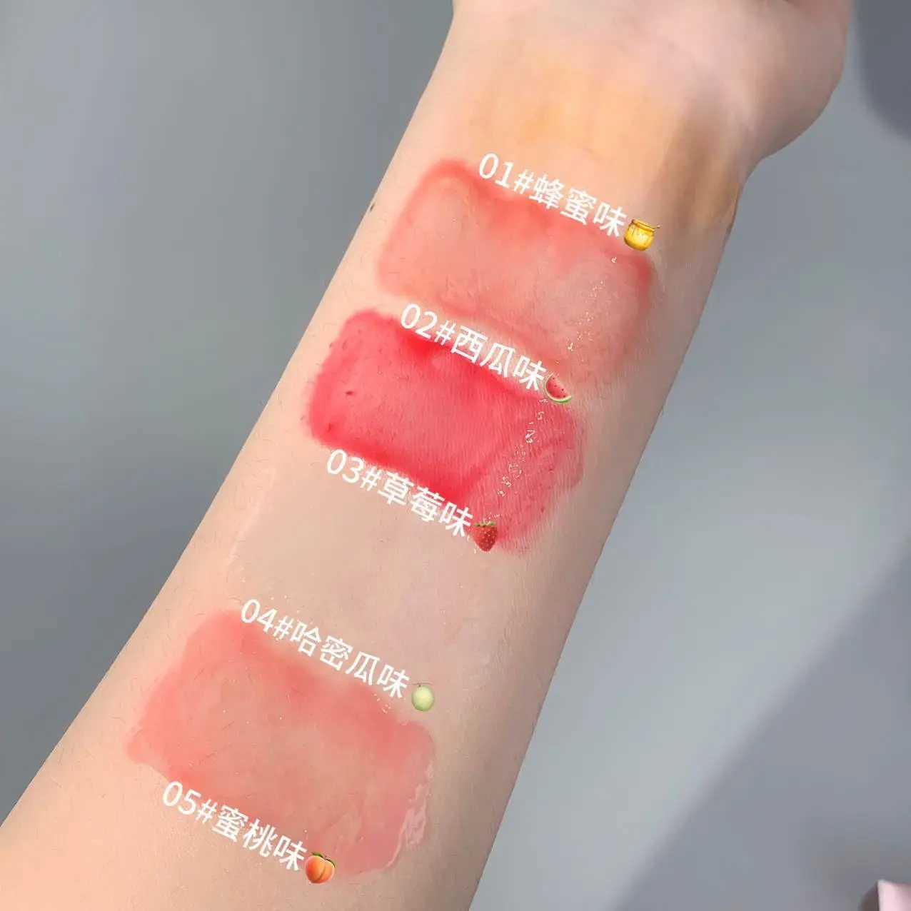 Watermelon transparent jelly lip gloss moisturizing bright lip gloss non sticky transparent gloss lip glacier lipstick makeup W241101